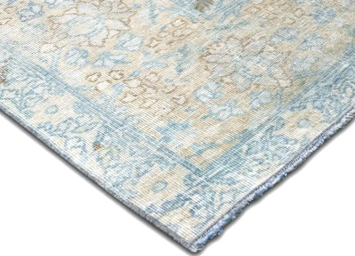 1920s Persian Tabriz Rug - 7'9" x 11' - Nalbandian - Blue - Blue