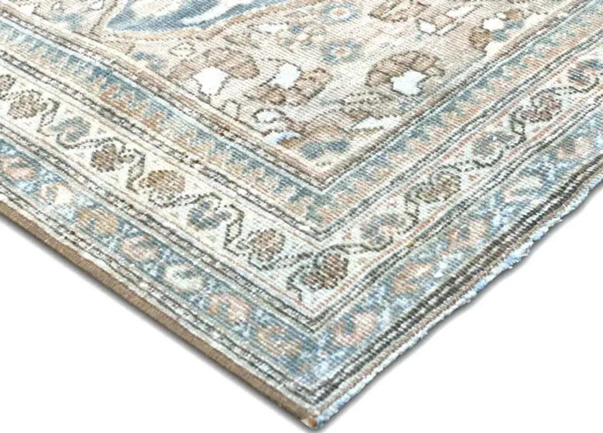 1920s Persian Tabriz Rug - 7'3" x 11'4" - Nalbandian - Blue - Blue