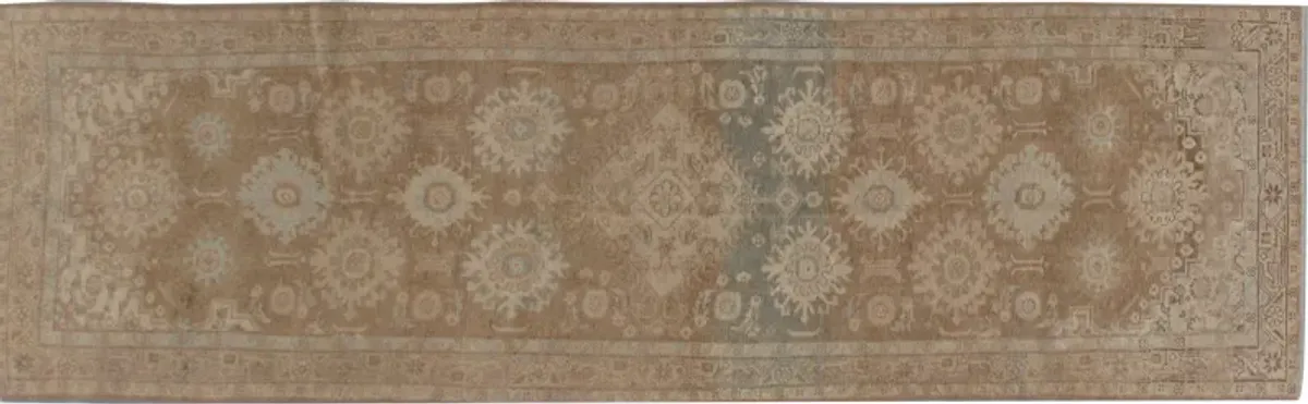 Turkish Oushak Runner 3' x 9'7' - Beige