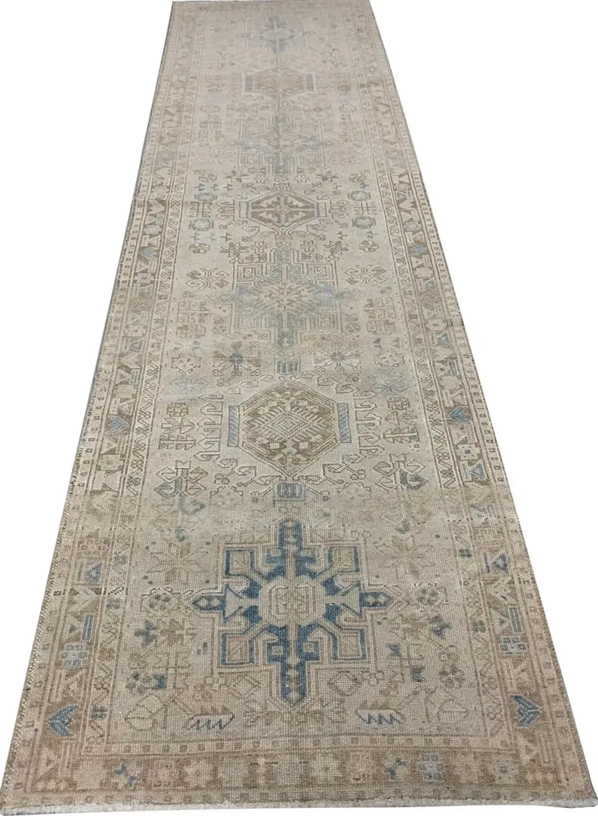 Turkish Oushak Runner 3' x 10'4' - Beige