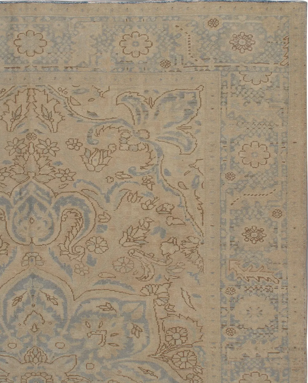 Persian Heriz Rug 8'1' x 11'5' - Beige - Beige