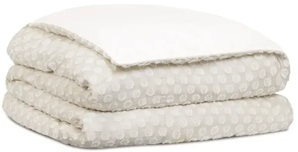 Lillia Polka Dot Duvet Cover, Ivory