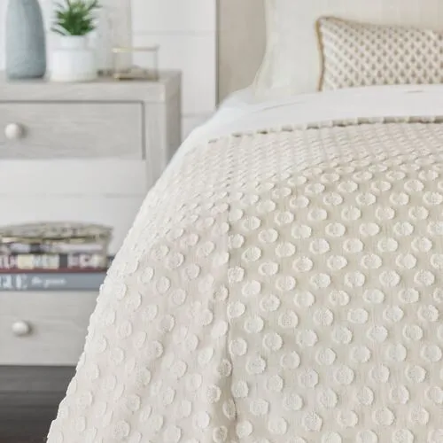 Lillia Polka Dot Duvet Cover - Ivory - Eastern Accents