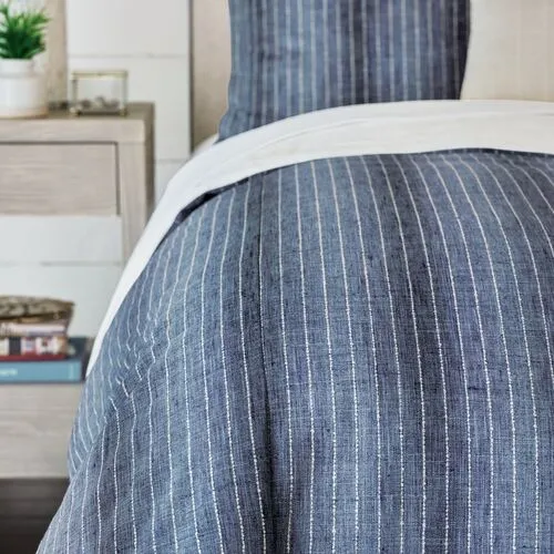 Kasama Denim Duvet Cover - Blue - Eastern Accents