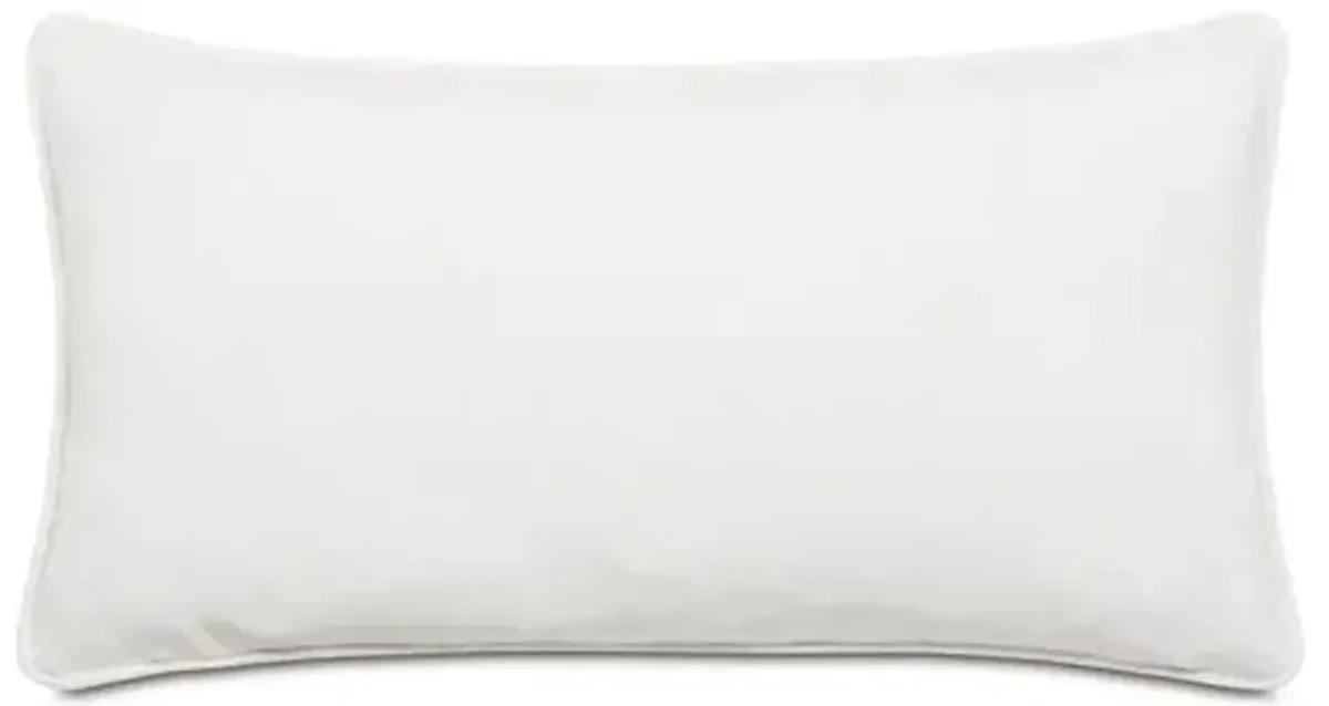 Tonkatsu Check Bolster Pillow - White - Eastern Accents