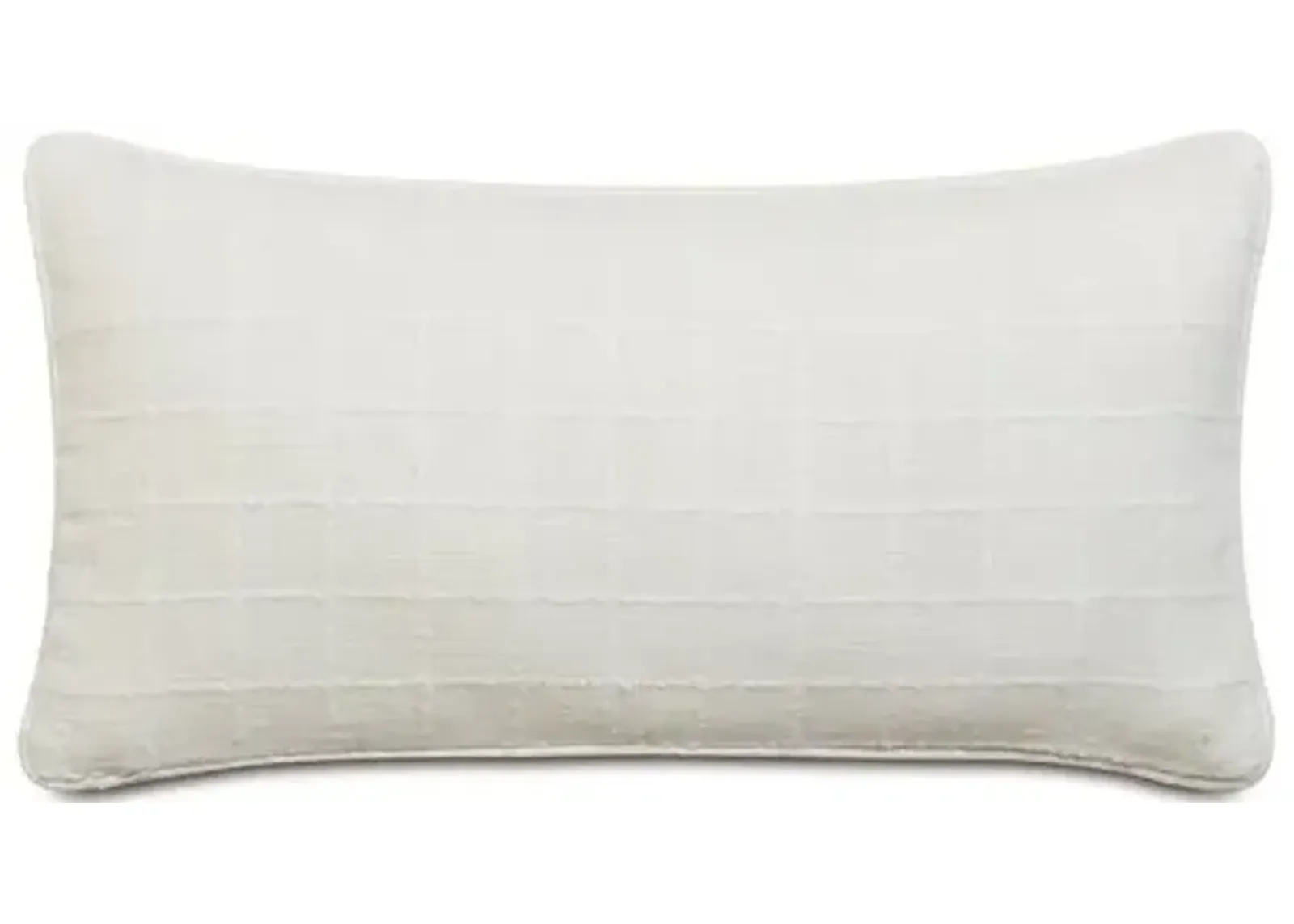 Tonkatsu Check Bolster Pillow - White - Eastern Accents