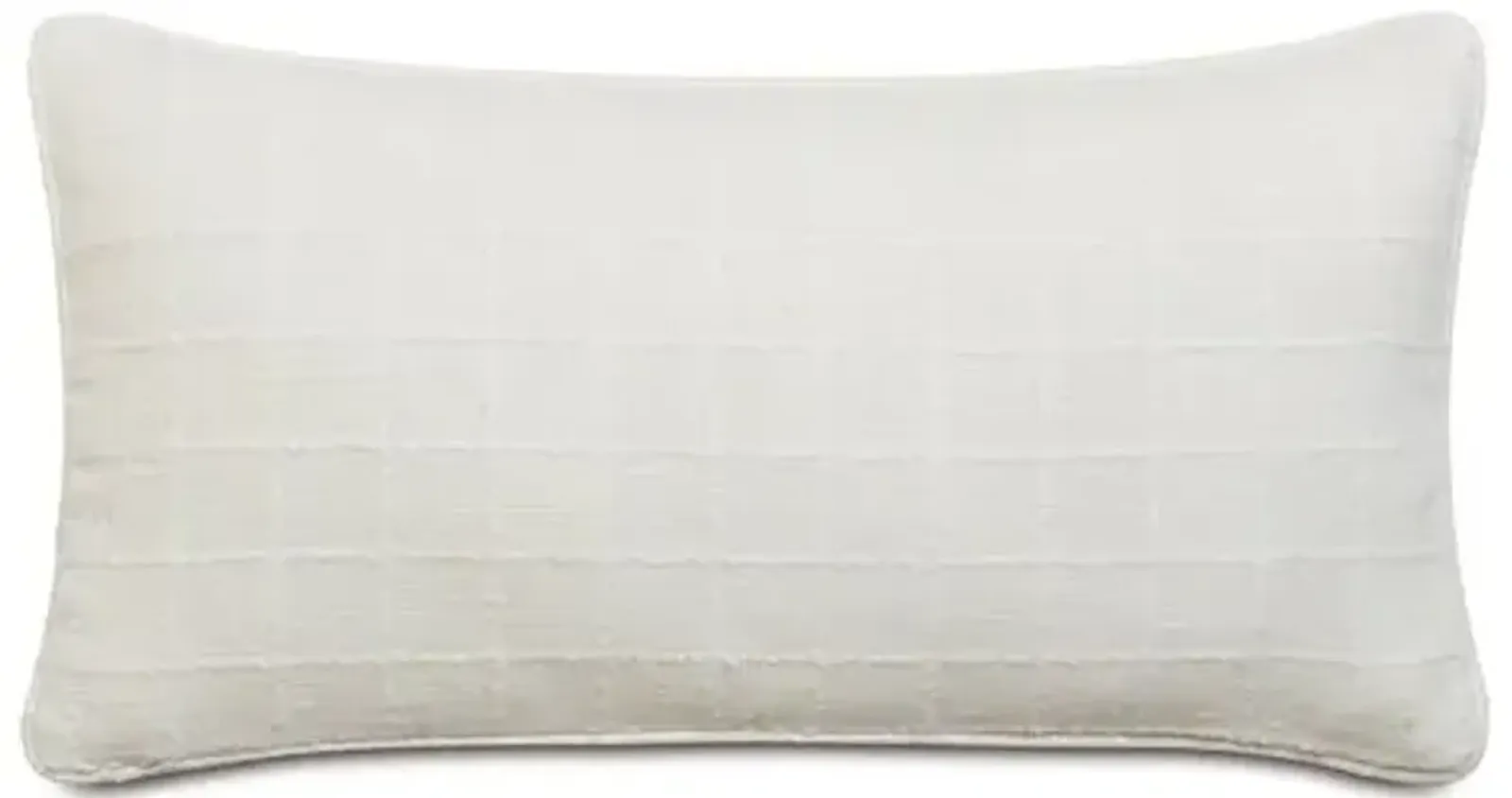 Tonkatsu Check Bolster Pillow - White - Eastern Accents