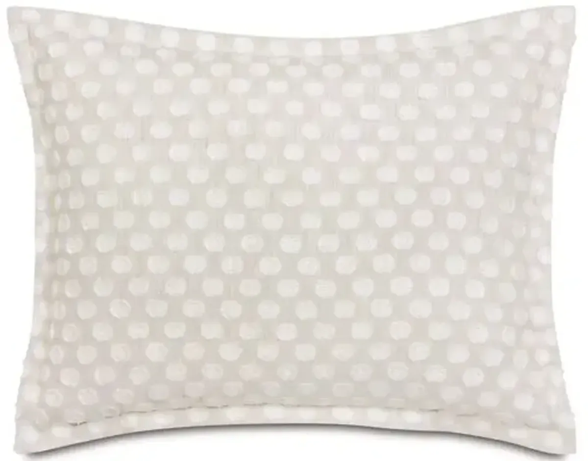 Lillia Polka Dot Sham - Ivory - Eastern Accents