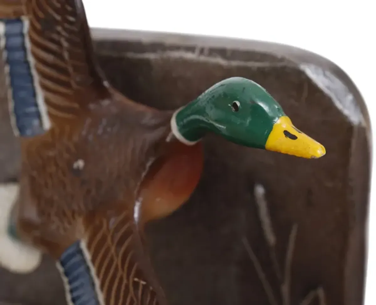 Mallard Duck Bookends - a Pair - Interesting Things - Brown