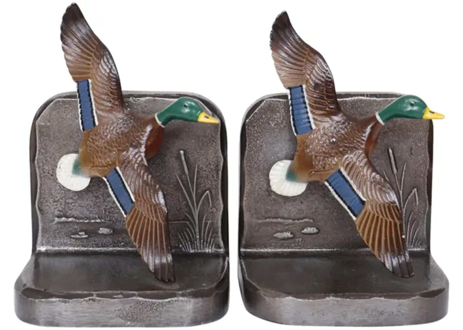 Mallard Duck Bookends - a Pair - Interesting Things - Brown