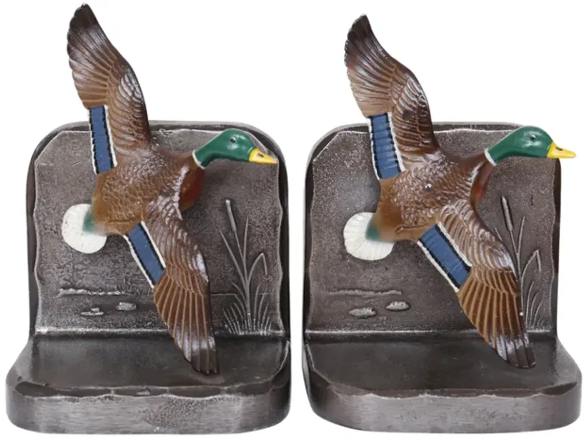 Mallard Duck Bookends - a Pair - Interesting Things - Brown