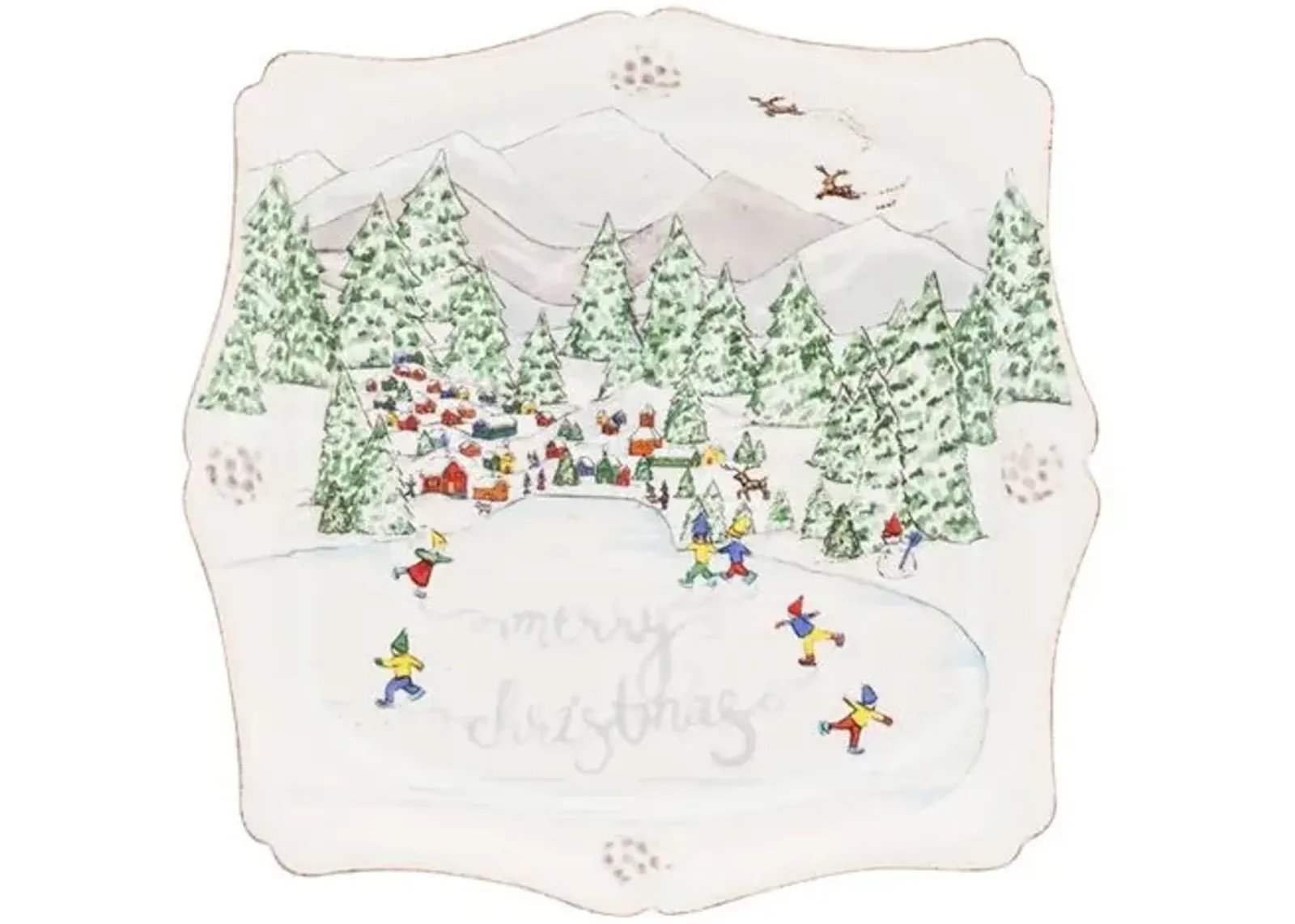 Berry & Thread Christmas Tray - Juliska - Multi