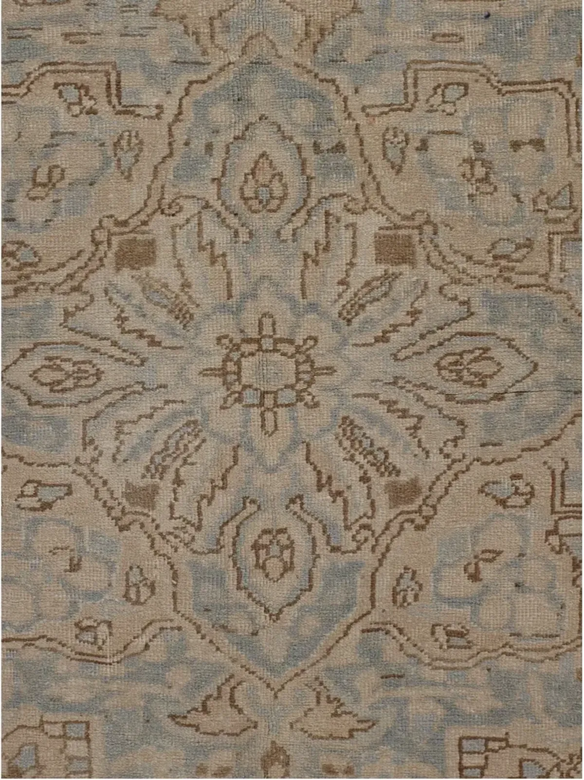 Persian Heriz Rug 8'7' x 11'10' - Beige - Beige