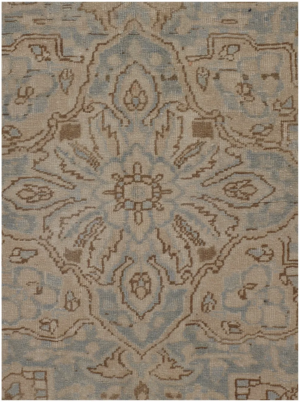 Persian Heriz Rug 8'7' x 11'10' - Beige - Beige