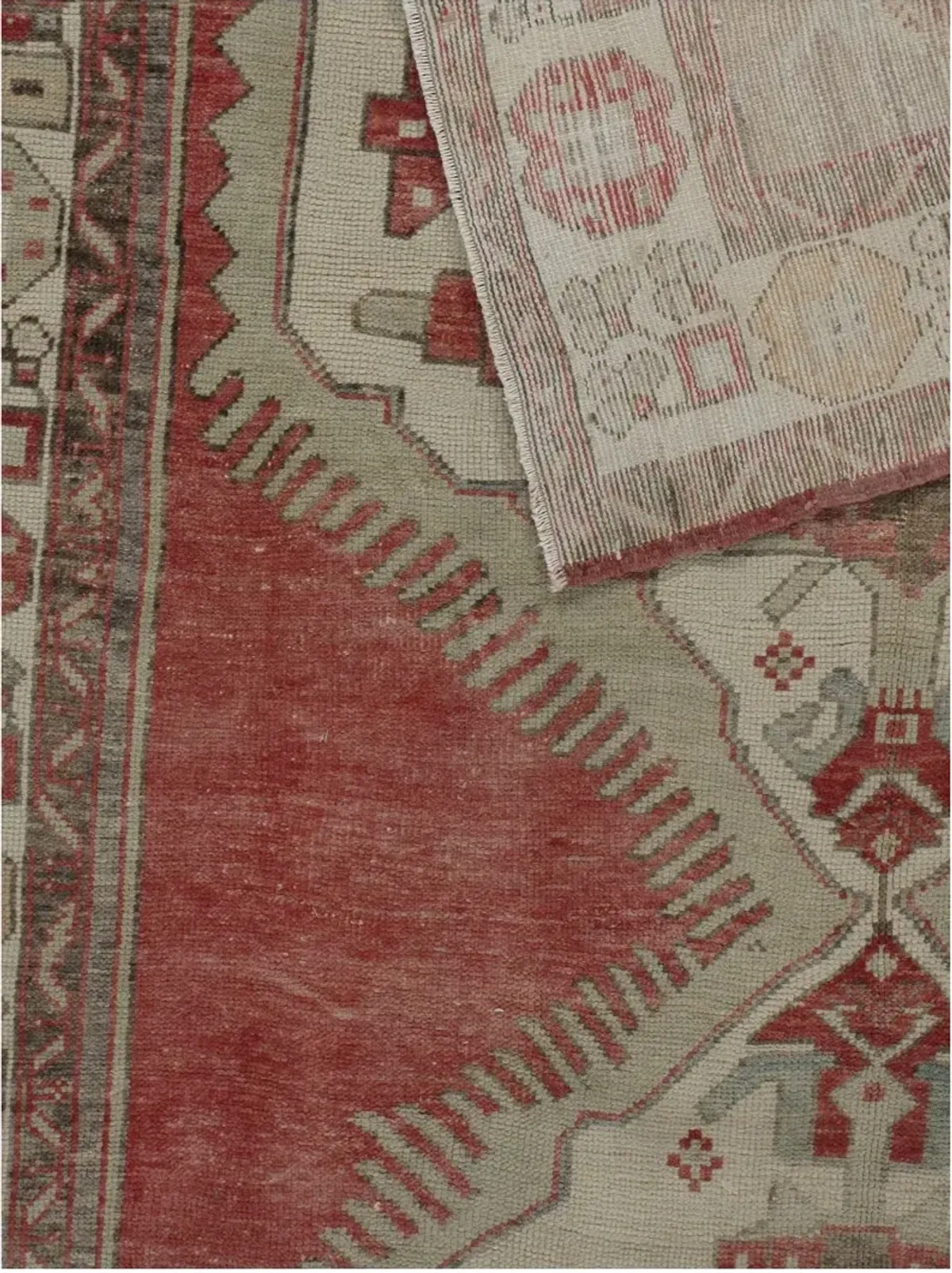 Turkish Rug Runner 5'8' x 12' - Red - Red