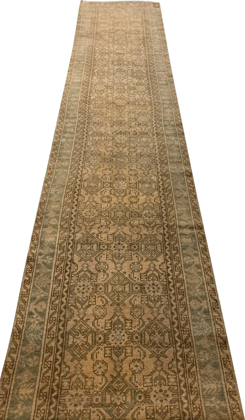 Persian Malayer Runner 3'7' x 20'3' - Beige