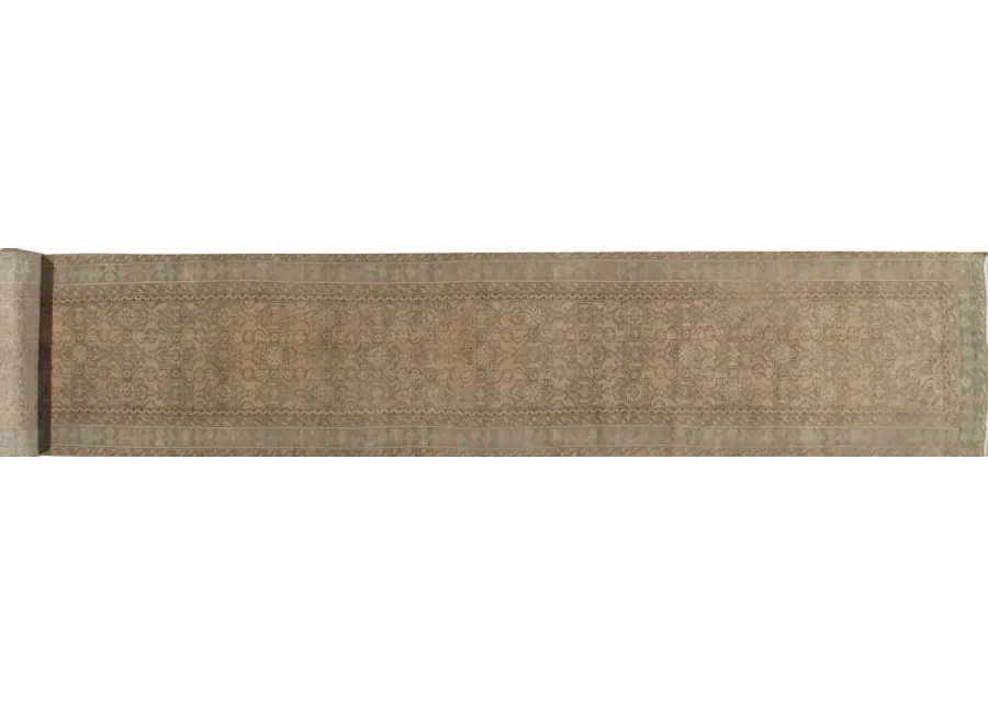 Persian Malayer Runner 3'7' x 20'3' - Beige