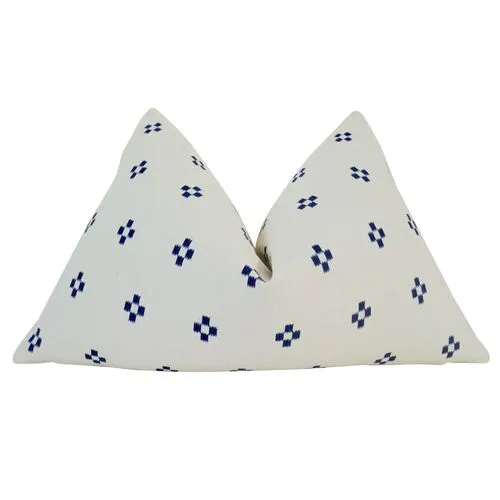 Monterey 25x16 Pillow - White/Blue