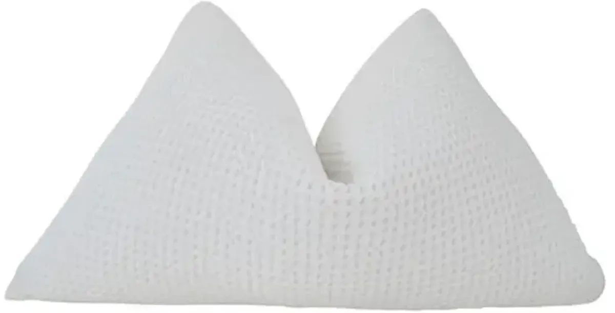 Snow 25x16 Pillow - White