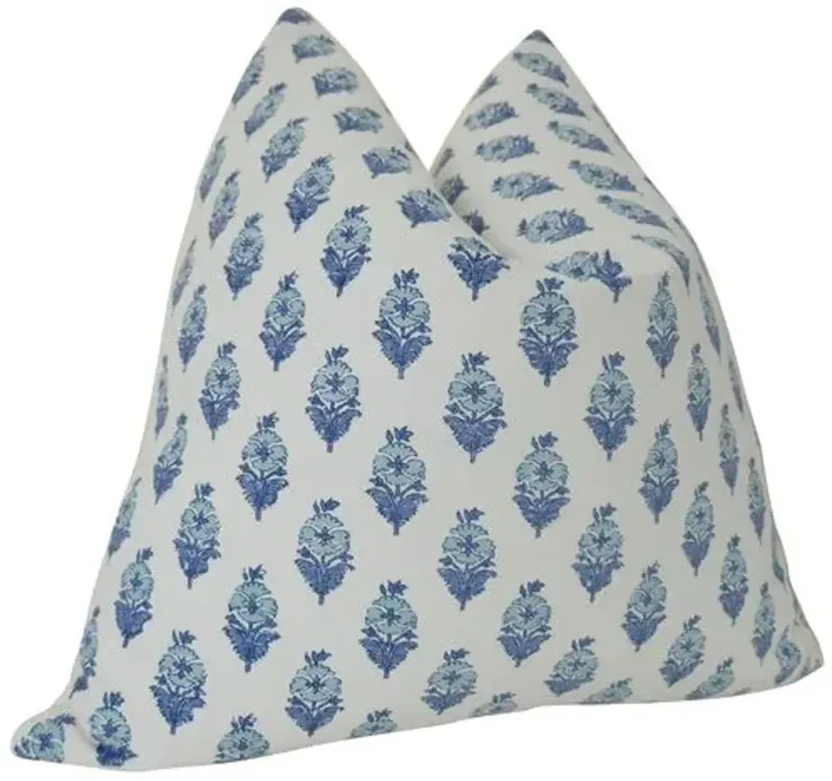 Valencia 24x24 Pillow - Indigo/White