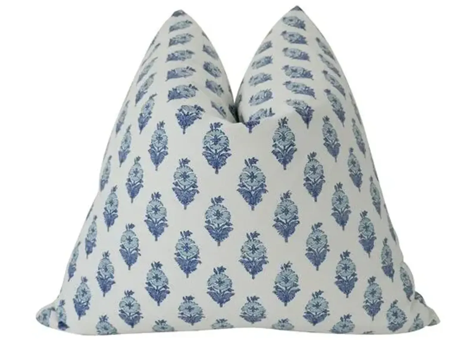 Valencia 24x24 Pillow - Indigo/White