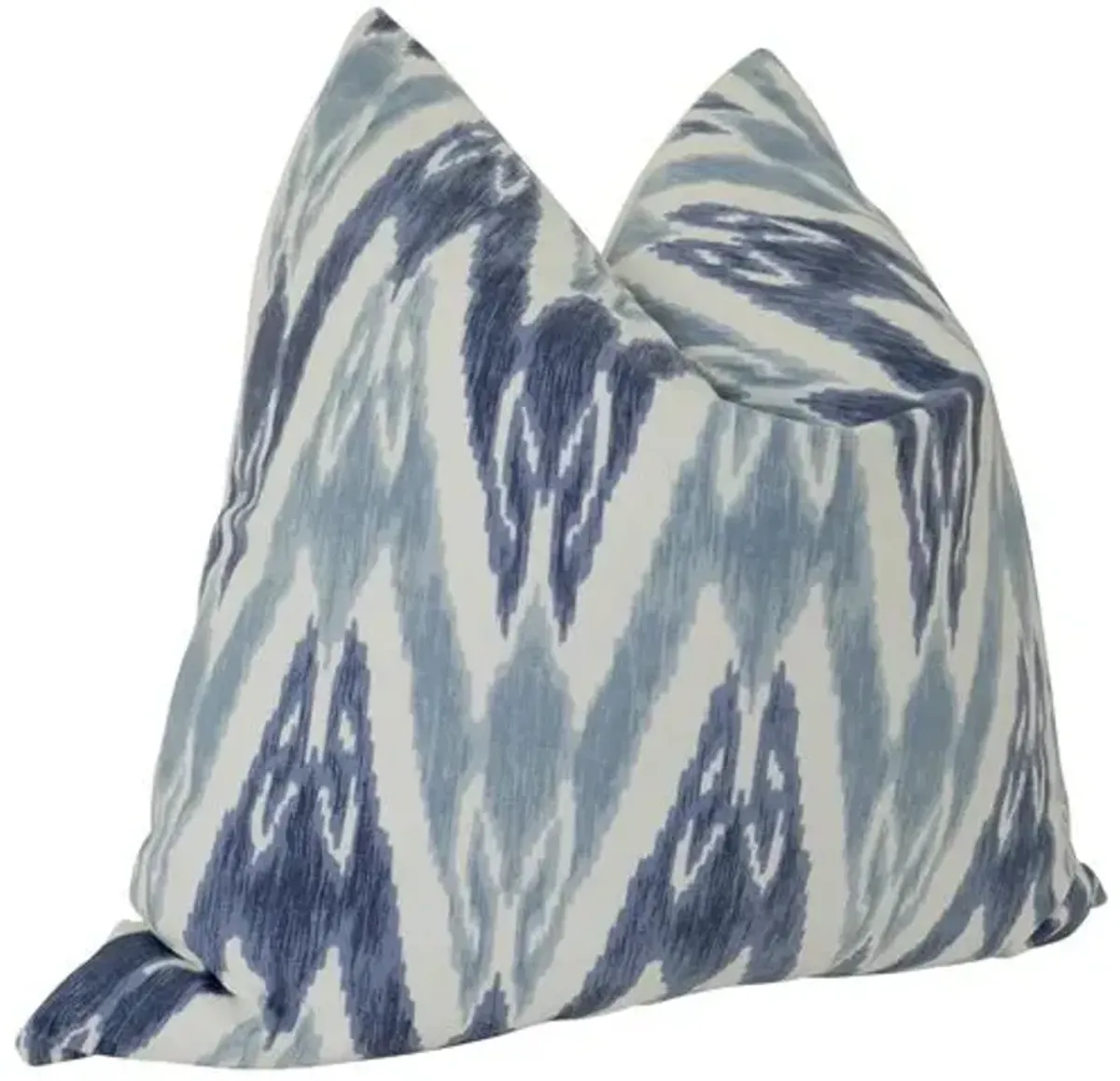 Palms 24x24 Pillow - Indigo/White