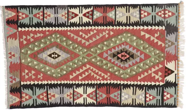 Vintage Persian Shiraz Rug - 3'x5' - Esmaili Rugs & Antiques - Red - Red