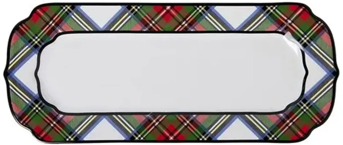 Stewart Tartan Hostess Tray - Juliska - Multi