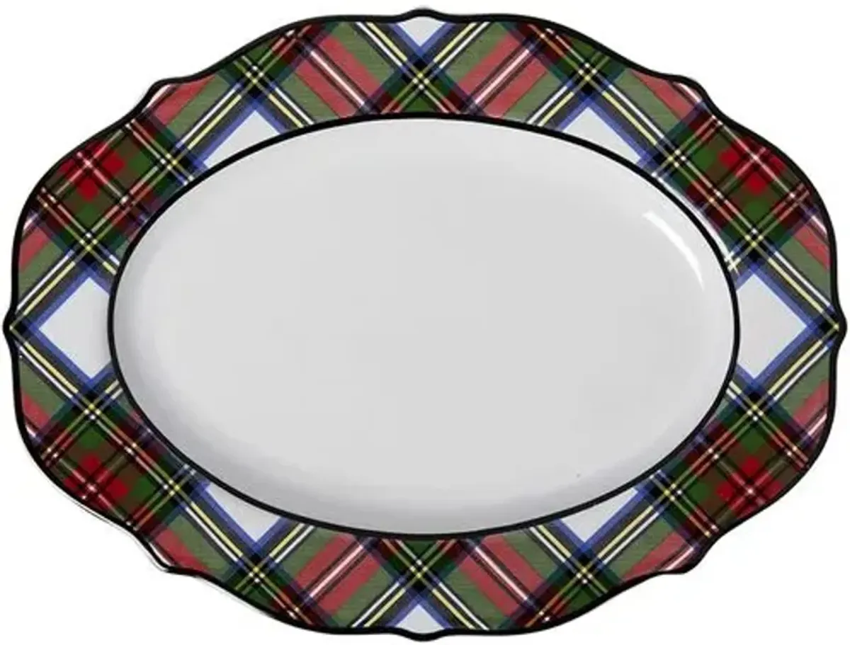 Stewart Tartan 15" Platter - Juliska - Multi