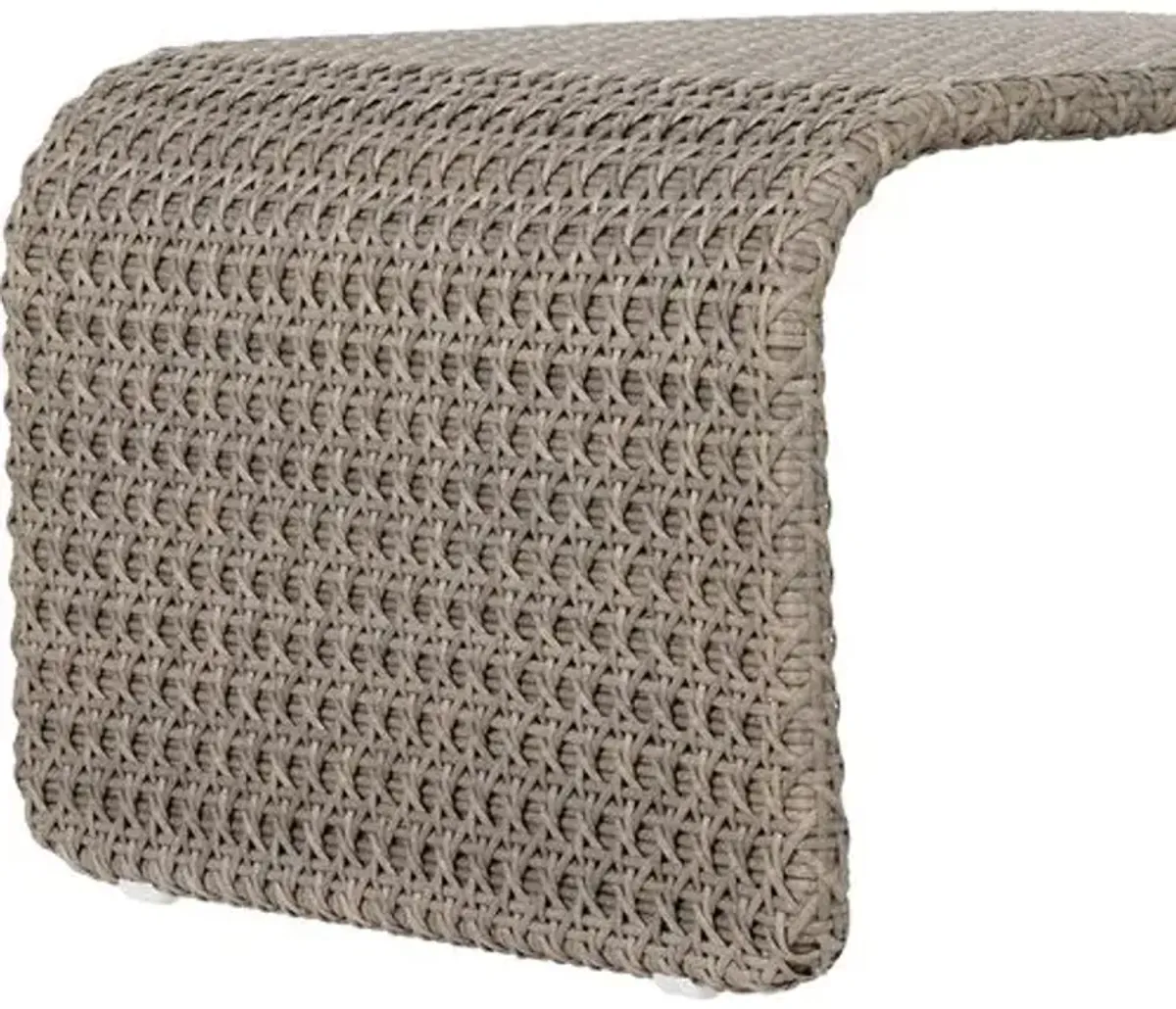 Baker Outdoor Woven Chaise - Brown - White - Comfortable, Sturdy, Stylish