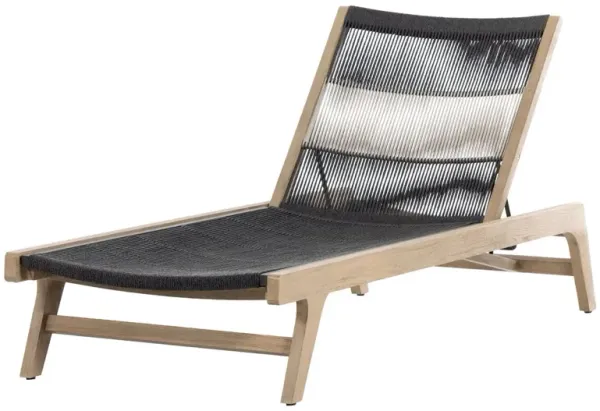 Finnley Outdoor Chaise, Washed Brown