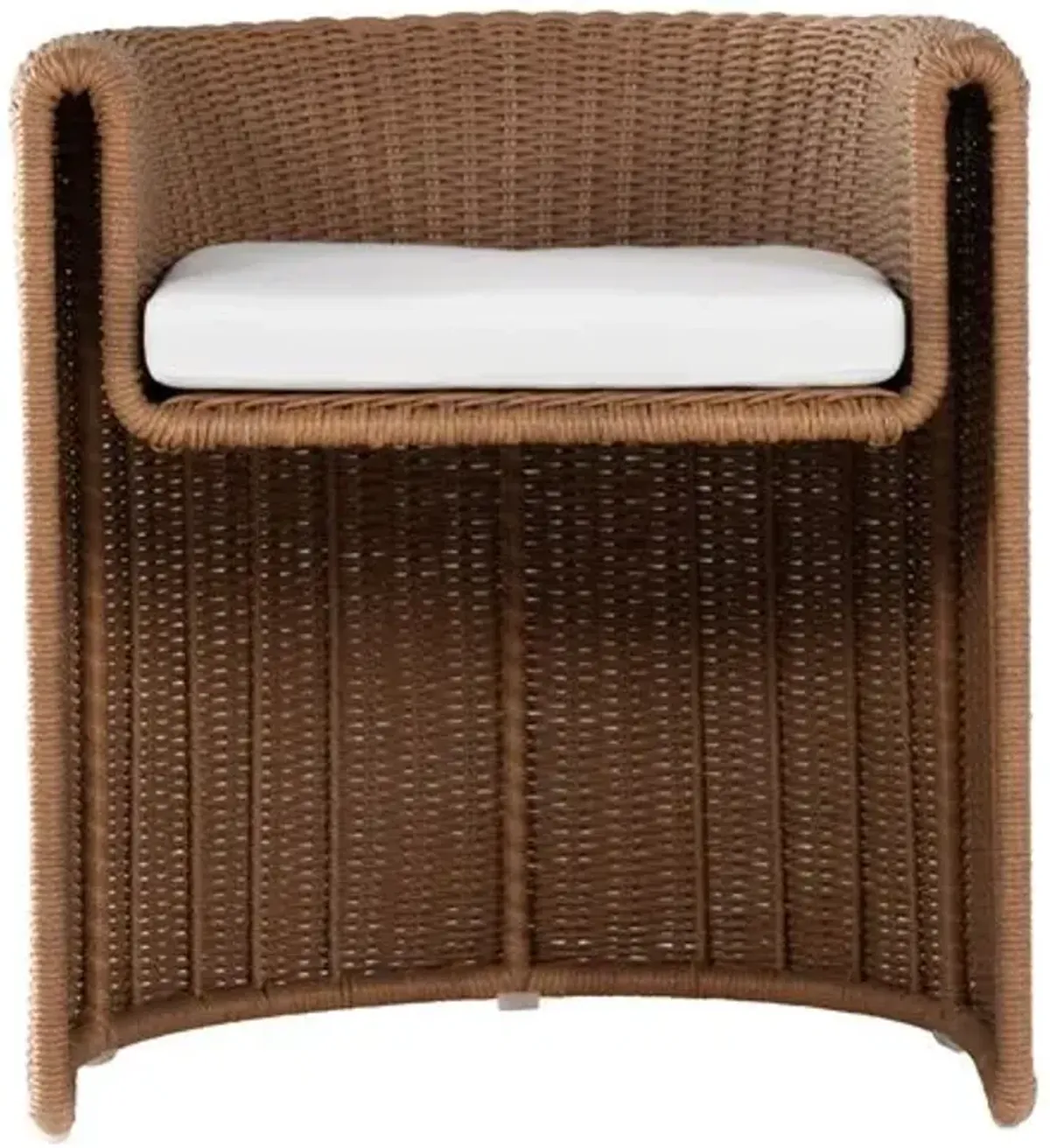 Elliana Outdoor Dining Armchair - Natural - White