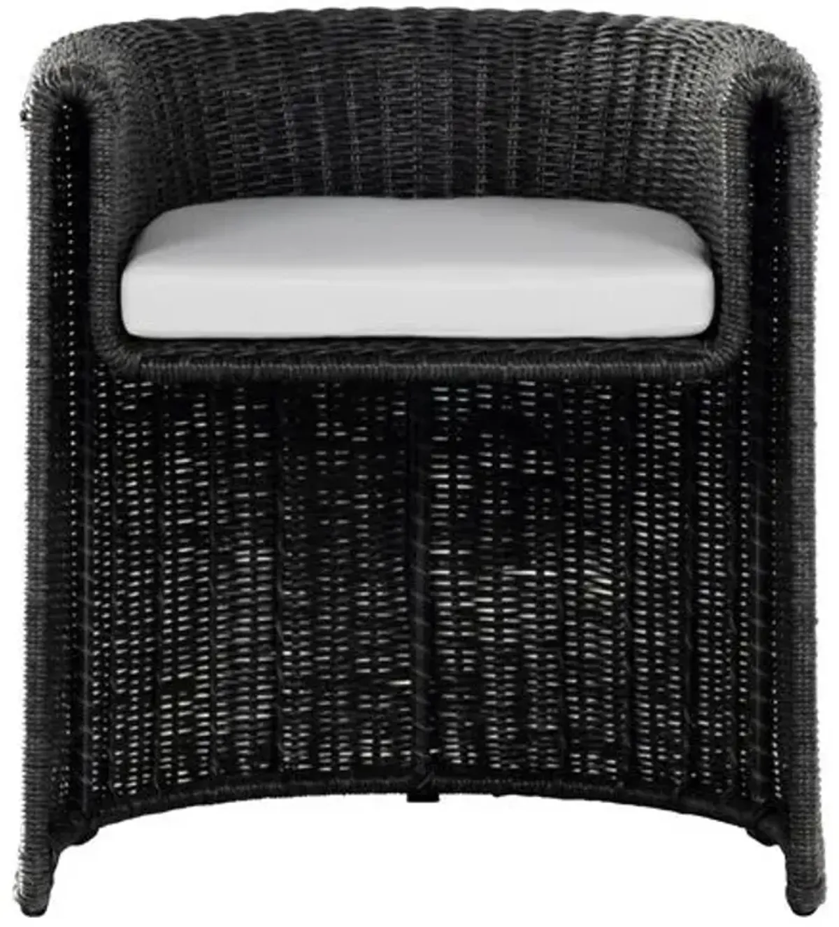 Elliana Outdoor Dining Armchair - Coal - White