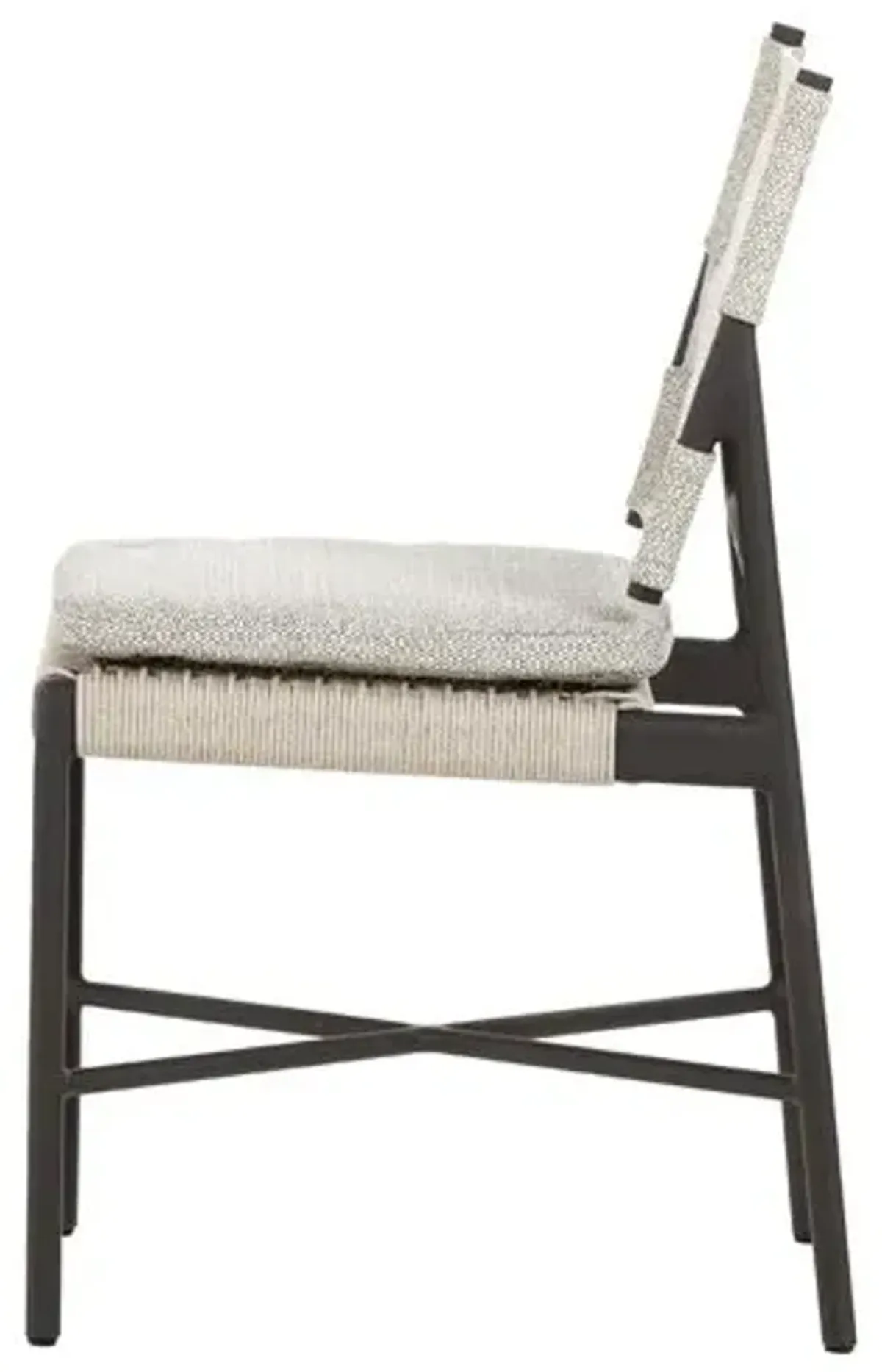 Dean Outdoor Dining Chair - Bronze - Gray