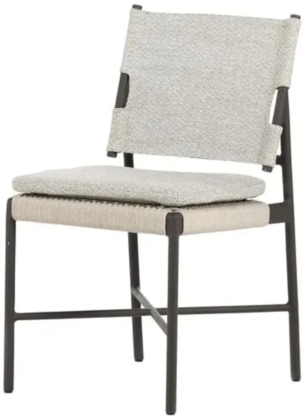 Dean Outdoor Dining Chair - Bronze - Gray