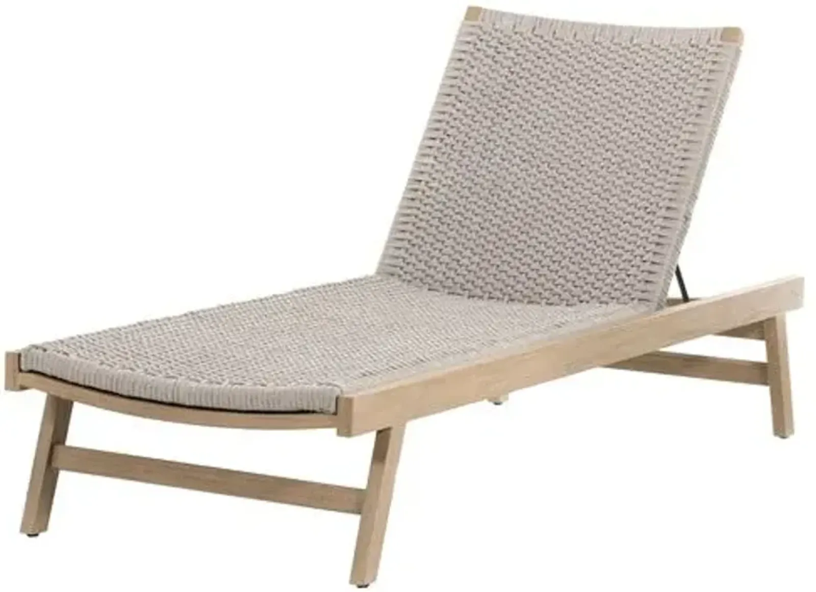 Wilder Rope Outdoor Chaise - Washed Brown - Gray - Comfortable, Sturdy, Stylish