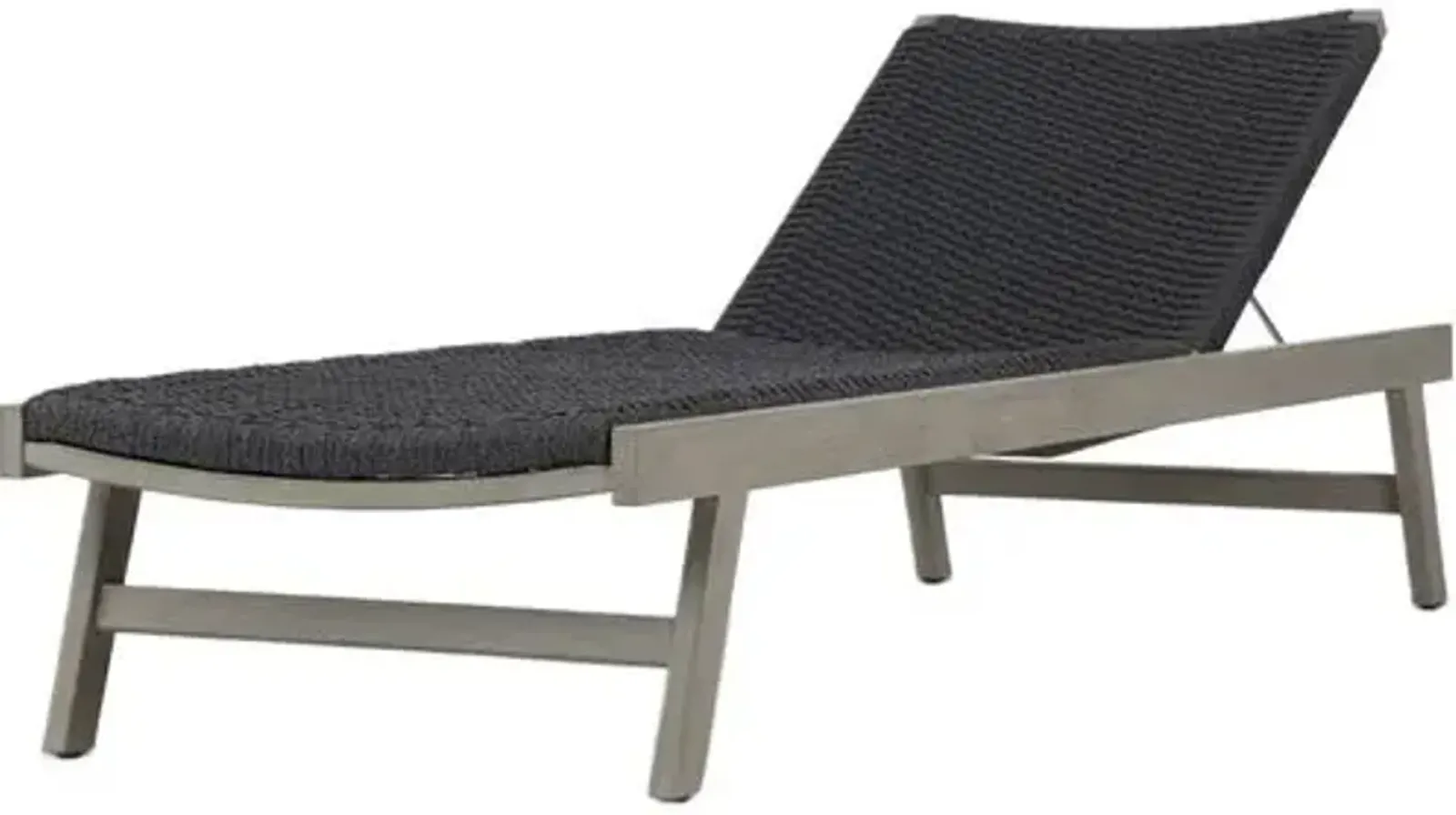 Wilder Rope Outdoor Chaise - Weathered Gray - Comfortable, Sturdy, Stylish