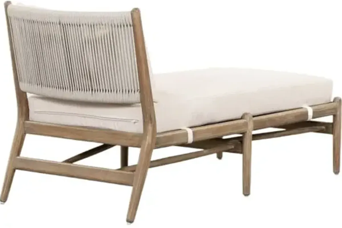 Maria Outdoor Chaise - Natural - Beige - Comfortable, Sturdy, Stylish