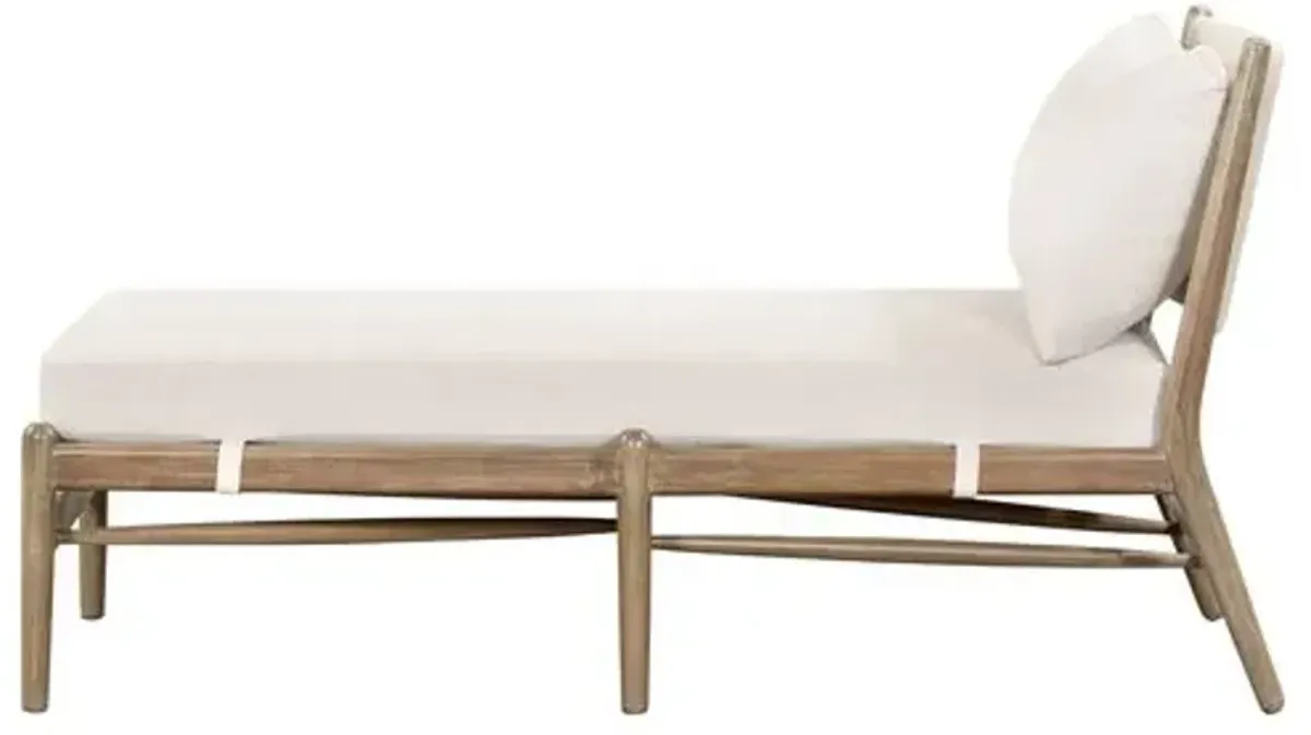 Maria Outdoor Chaise - Natural - Beige - Comfortable, Sturdy, Stylish