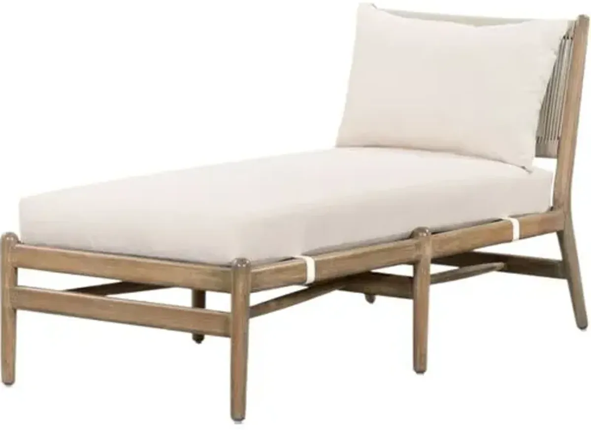 Maria Outdoor Chaise - Natural - Beige - Comfortable, Sturdy, Stylish