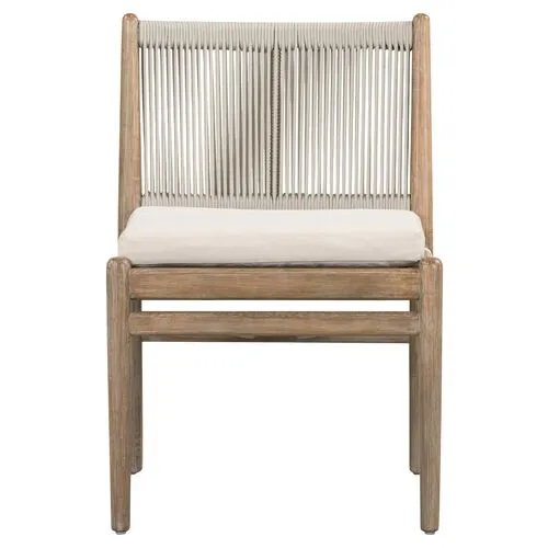 Maria Outdoor Dining Chair - Natural - Brown