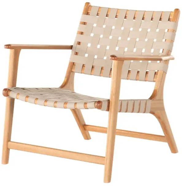 Mabel Outdoor Accent Chair, Auburn/Soft Khaki