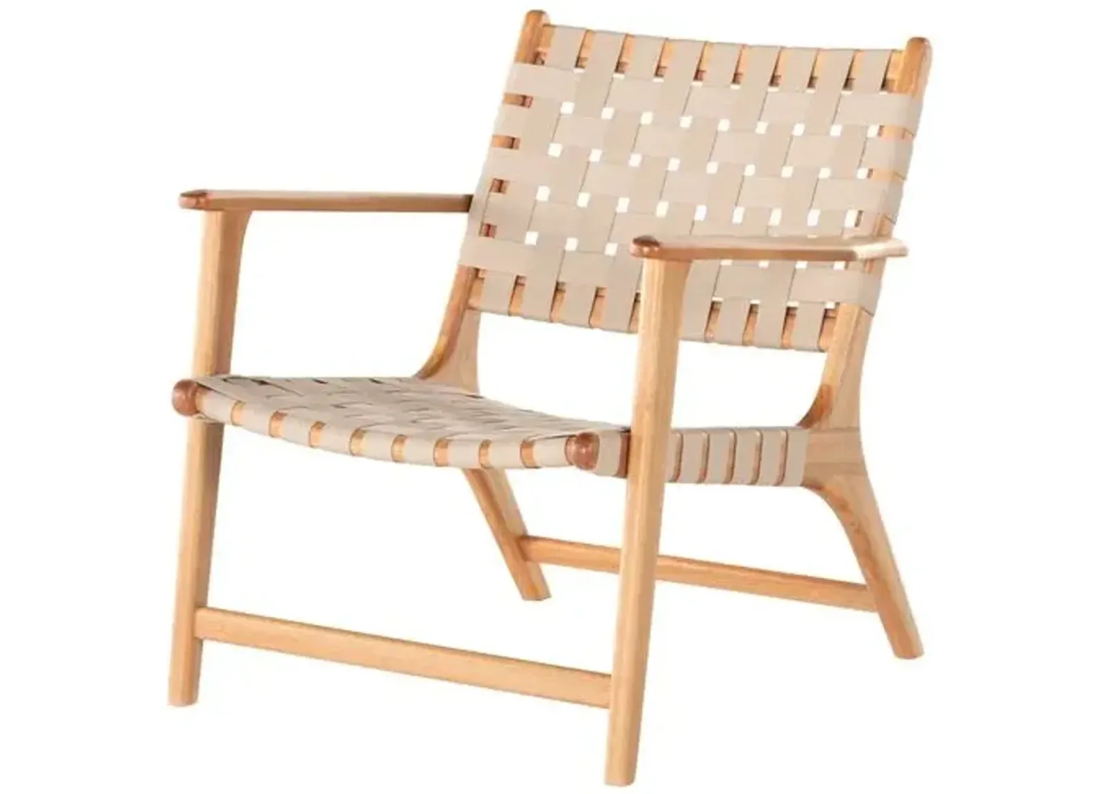 Mabel Outdoor Accent Chair - Auburn/Soft Khaki - Beige, Comfortable, Durable