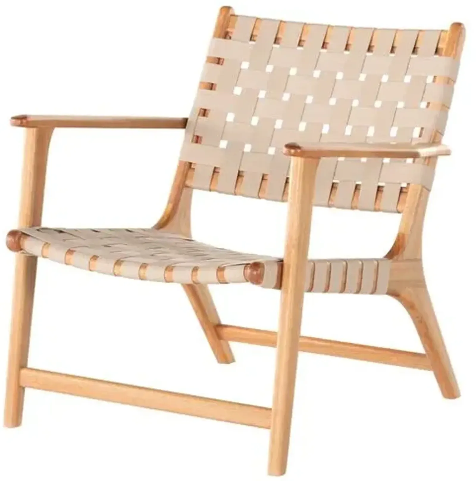 Mabel Outdoor Accent Chair - Auburn/Soft Khaki - Beige, Comfortable, Durable