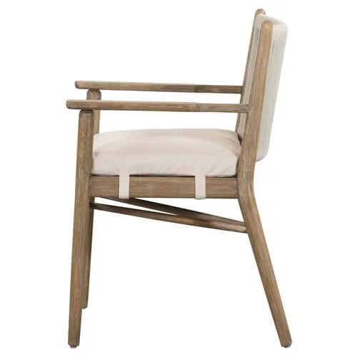 Maria Outdoor Dining Armchair - Natural - Brown