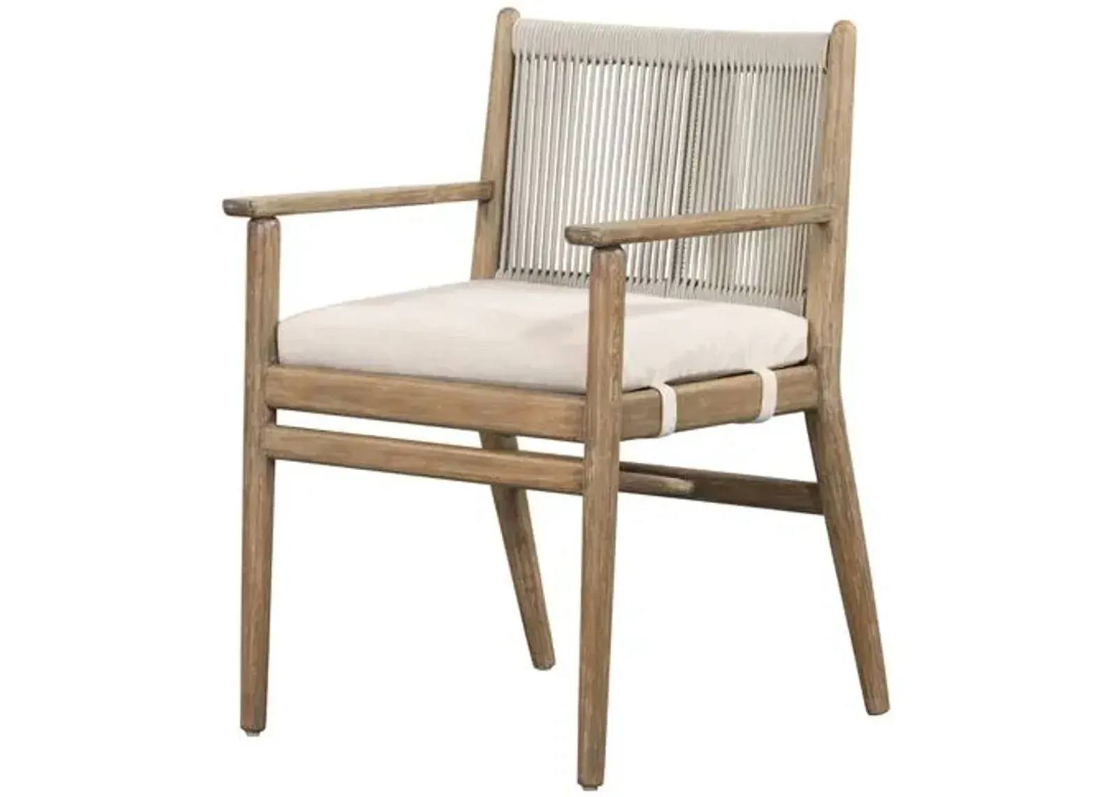 Maria Outdoor Dining Armchair - Natural - Brown