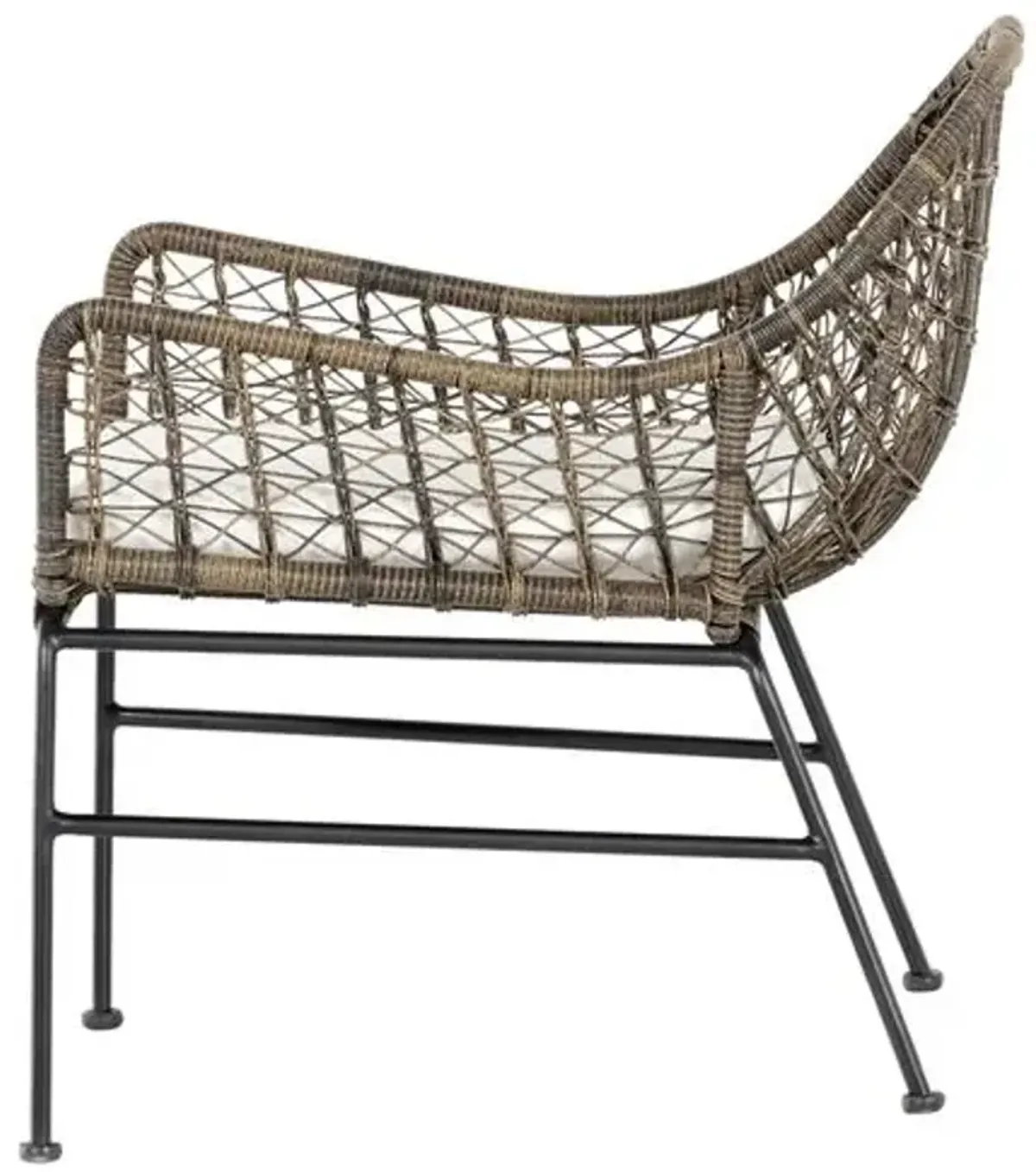 Jolie Outdoor Chair - Natural Black/Gray - White