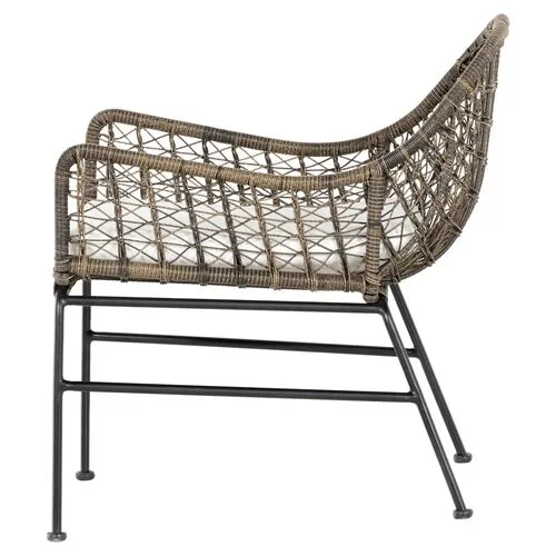 Jolie Outdoor Chair - Natural Black/Gray - White