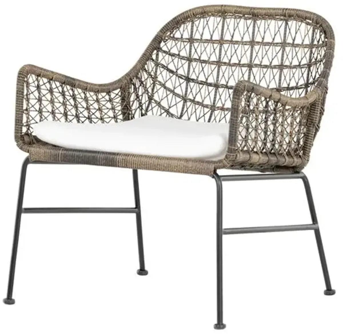 Jolie Outdoor Chair - Natural Black/Gray - White