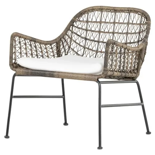 Jolie Outdoor Chair - Natural Black/Gray - White